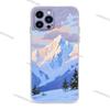 Natural Scenery Snow Mountain Phone Case for iPhone 16,15,14,13,12,11Pro,Max,17,Air,E,Mini Fingerprint Anti-Shock Rear Cover TPU