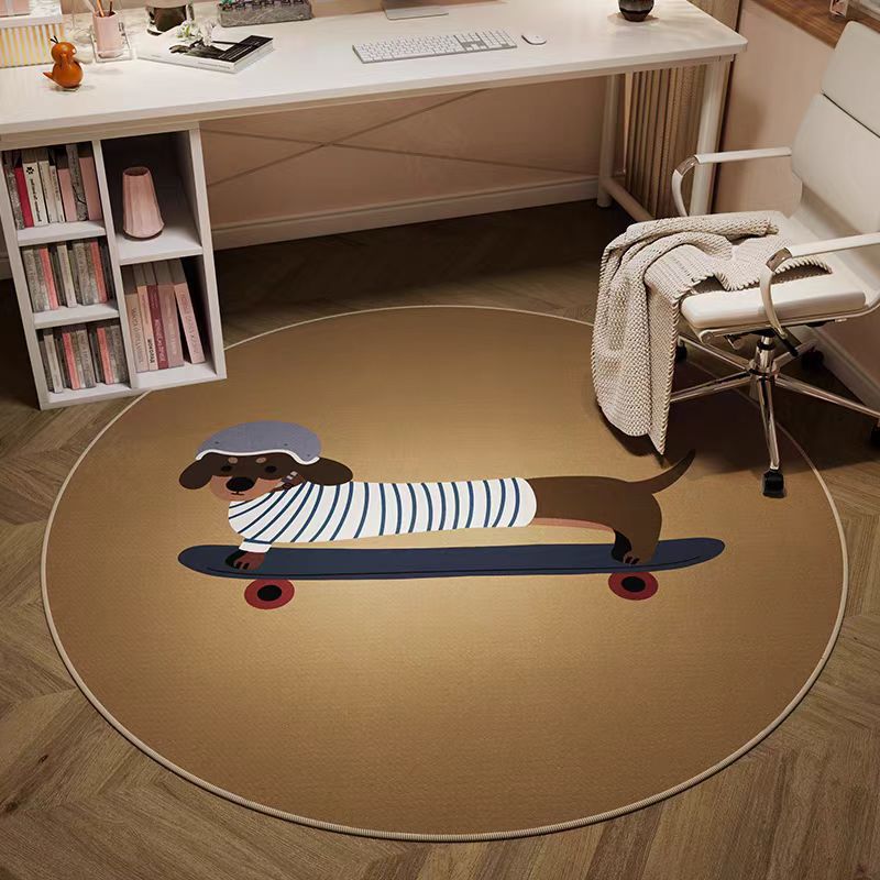 Round Floor Mat, Thickened Anti-Drop Baby Crawling Mat In Living Room, Children'S Reading Area, Dirt-Resistant And Non-Slip Mat In Bedroom