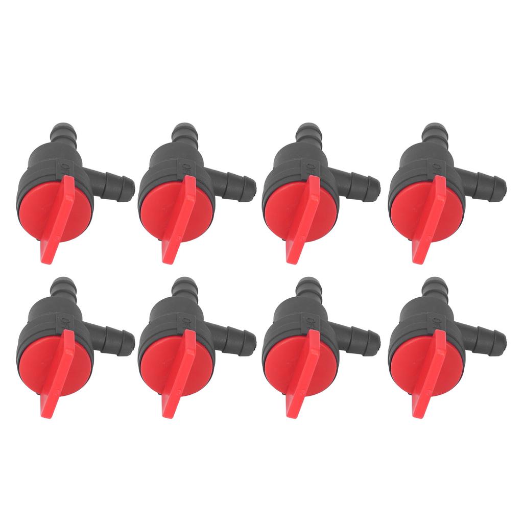 8Pcs 1/4in Kraftstoff Cut Off Ventil 90 Grad Abschaltung Ventil Gerade Gas Ventil für Stens für Oregon für