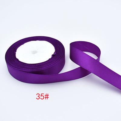 6/10/15/20/25/40/50mm Dark Purple Silk Ribbon Wedding Party Decoration Gift Wrapping Christmas Sewing Fabric Ribbon 22meters/lot
