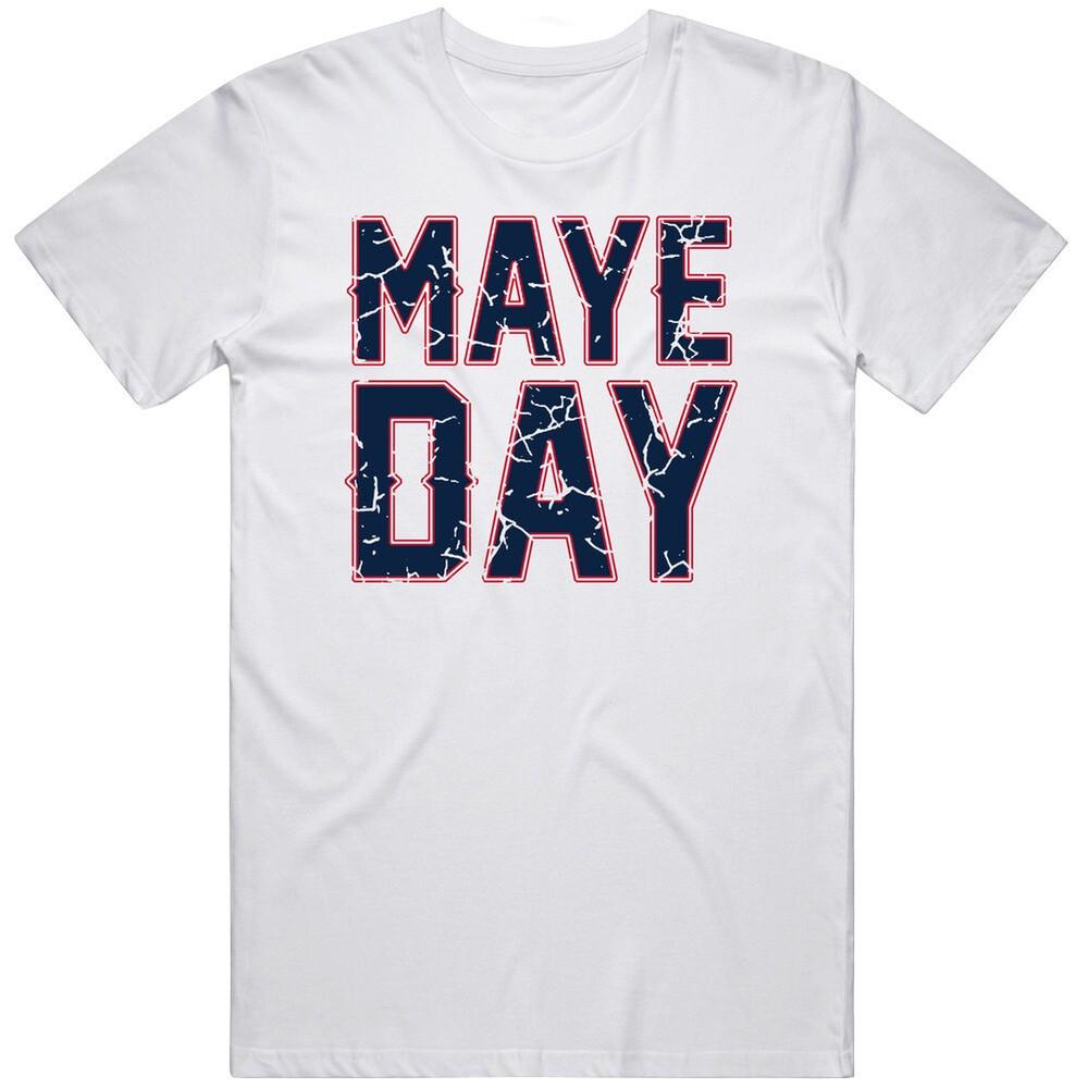 

Drake Maye Distressed Football Fan T Shirt XL