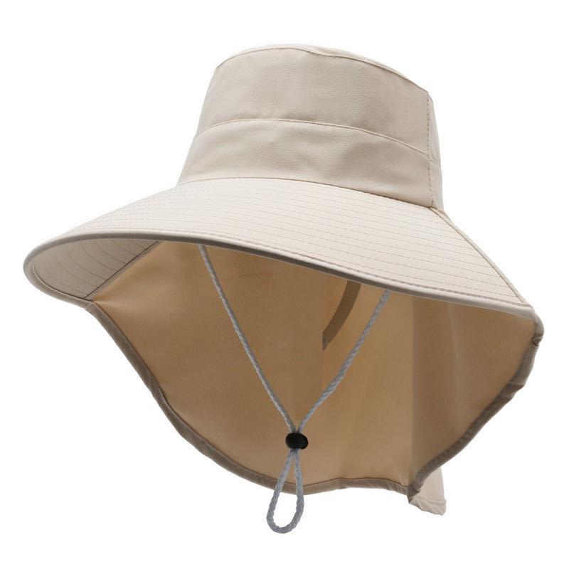 Summer Sun Hat, Women's UV Protection Tea Picking Hat, Big Brim Sun Hat, Face Cover, Outdoor Cycling Sun Protection Hat