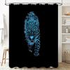 Tiger Shower Curtain Wild Animal Forest Decor Bathroom Set Nature Jungle Theme Home Decor Artistic Print Waterproof Fabric