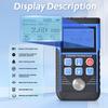 Ultrasonic Thickness Gauge 0.8-500mm 0.01mm Resolution Handheld for Metal/Steel with Sound Velocity Measurement Data Storage