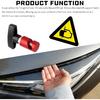 Pack-2 Car Hood Prop Rod Tool Struts Clamp, Vehicle Support Rod Retainer, Universal Snap-on Anti-Pinch Automotive Suppor Accessories (Red)
