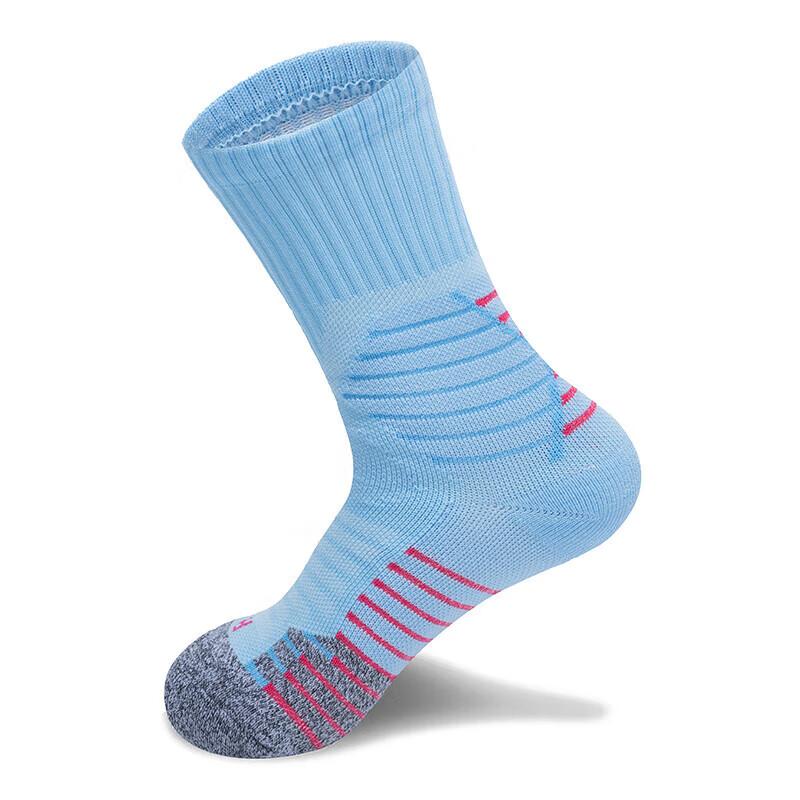 TFO 6th Generation Kids Sports Socks Sweat-Absorbing Breathable Outdoor Running Hiking Socks B2902417 Light Blue