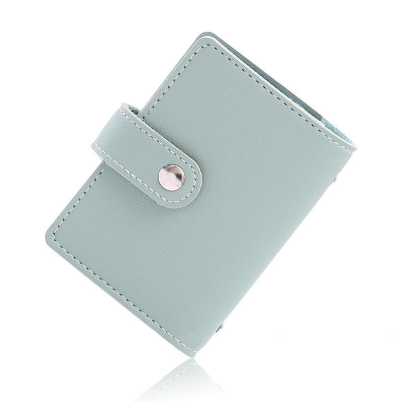 New Anti-theft ID Credit Card Holder Fashion Women's 26 Cards Slim PU Leather Pocket Case Purse Wallet Bag for Women Men Female