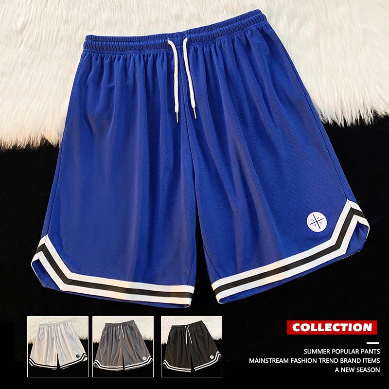 Men's Quick-Dry Ice Silk Basketball Shorts - Casual, Lightweight, Versatile Five-Point Pants