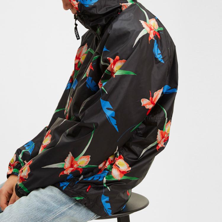 Levis Floral Print Hooded Jacket Men Jackets Black 56568-0004