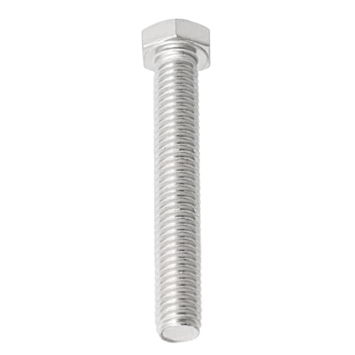 Ohamtes 10-Piece Set of 304 Stainless Steel M6 X 45mm Hex Head Bolts and Screws, Strength Grade A2-70 (Grade 5.8), Fully Threaded, Plain Finish