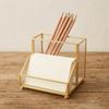 Golden Edge Business Card Holder Elegant Desk Organizer Creative Name Card Organizer  Meetings