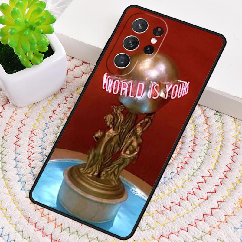 Scarface The World Is Yours Phone Case For Samsung Galaxy Note 10 Pro S26 S25 S24 S23 S22 Ultra Plus S21 FE S20 Shockproof Cover
