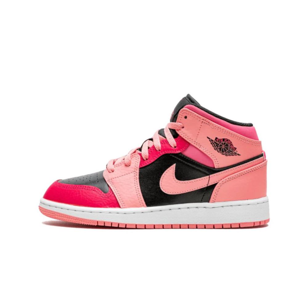 Air Jordan 1 Mid Coral Chalk Pink