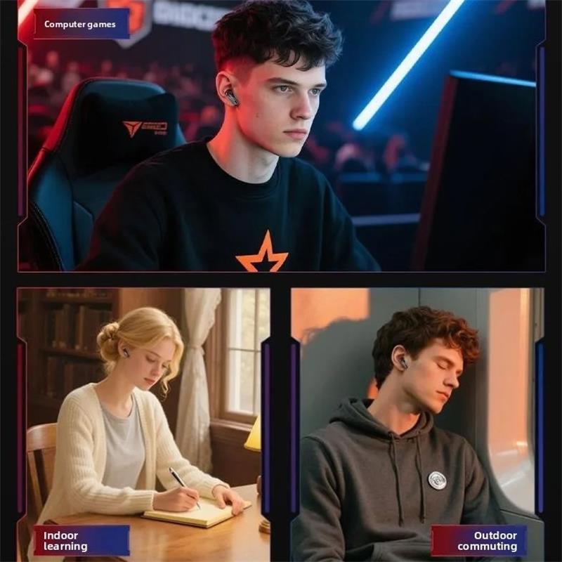 Lenovo TG101 Headphones Professional FPS Gaming Headset In Ear 5.4 Bluetooth Earphones Low Latency Long Battery Music Stereo Earbuds