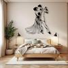 Modern Dance Couple Metal Wall Art Silhouette Tango Dancer Home Decor