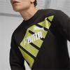Puma American Retro Color Block Letter Design Straight Cut Crew Neck Long Sleeve Sweatshirt Men sweatshirt Black 681298-51