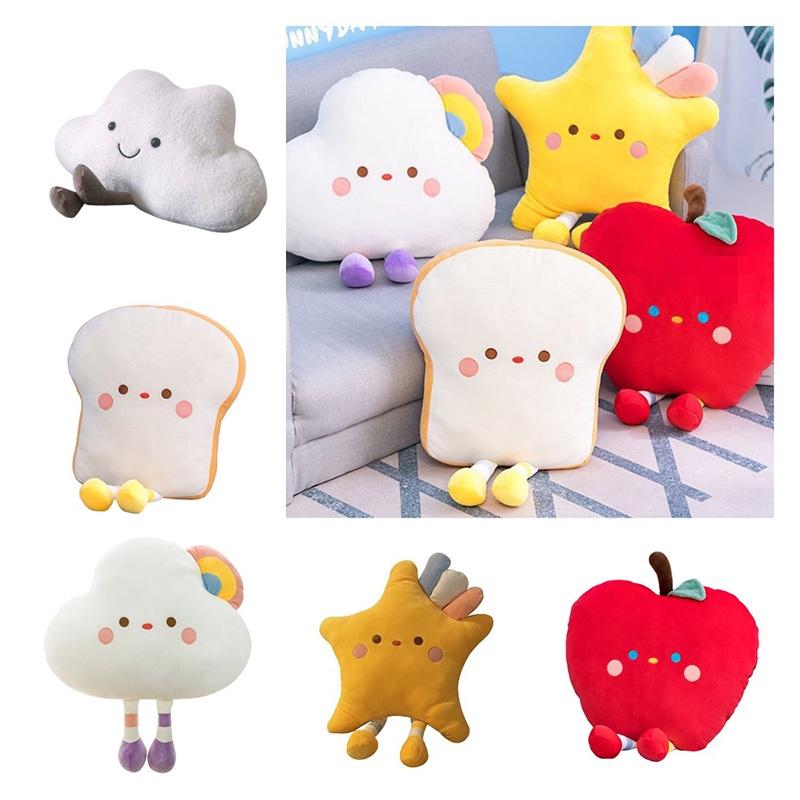 Soft And Fluffy Cloud And Star Plush Pillow Toy For Teenagers