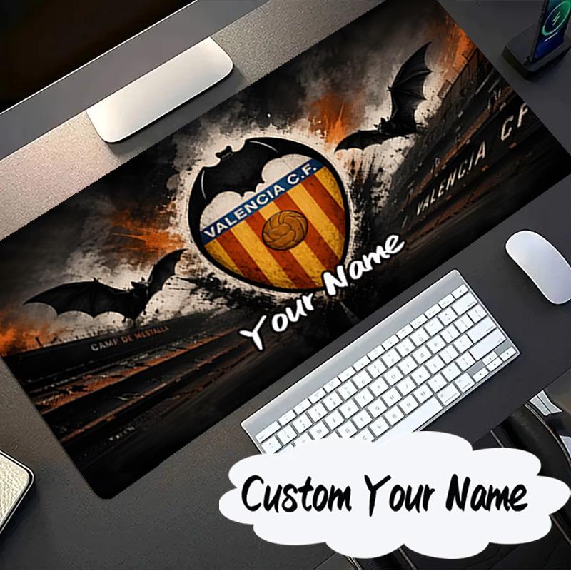 Custom Name Mouse pad Valencia Crest Design Mouse pad, Gaming Mouse Pad, keyboard pad, Desk Decor for computer notebook Fan Birthday Gift