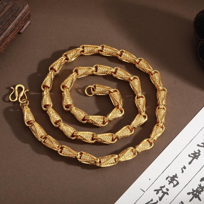 New Wheat Ear Necklace Men's Retro National Style Fashionable High-end Jewelry for Gifts