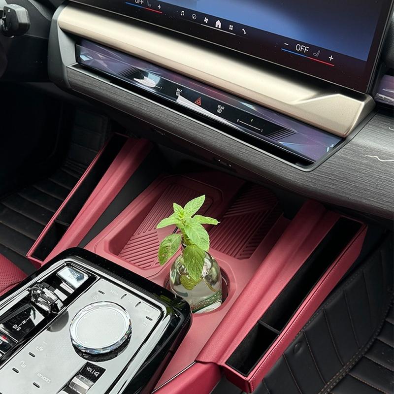 For BMW 5 Series I5 G60 2025-2025 Car Center Console Storage Box PU Leather Auto Seat Crevice Storage Car Interior Accessories