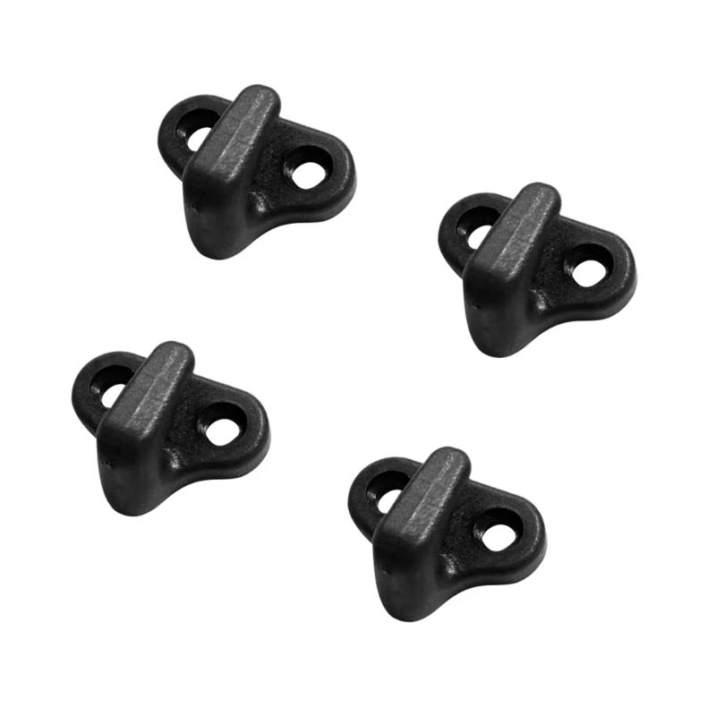 Nylons Bungee Hook Replacement with Flathead Screws for Kayak Canoes Boats Kayak Lashing Hook, Double Hole J Shape Hook