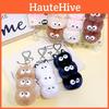 And Soft Huggable Plush Coal Ball Keychain Adorable Hanging Charm For Bags