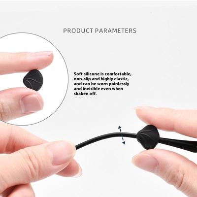 5Pairs Silicone Fish Shells Anti Slip Ear Hook Eyeglass Eyewear Accessories Eye Glasses Grip Fixed Rings Temple Tip Holder