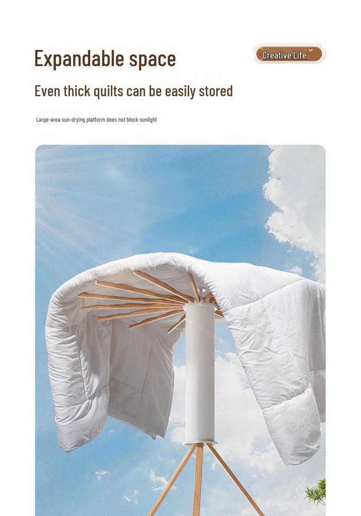 Foldable Octopus Clothes Drying Rack & Hanger for Indoor/Outdoor Use