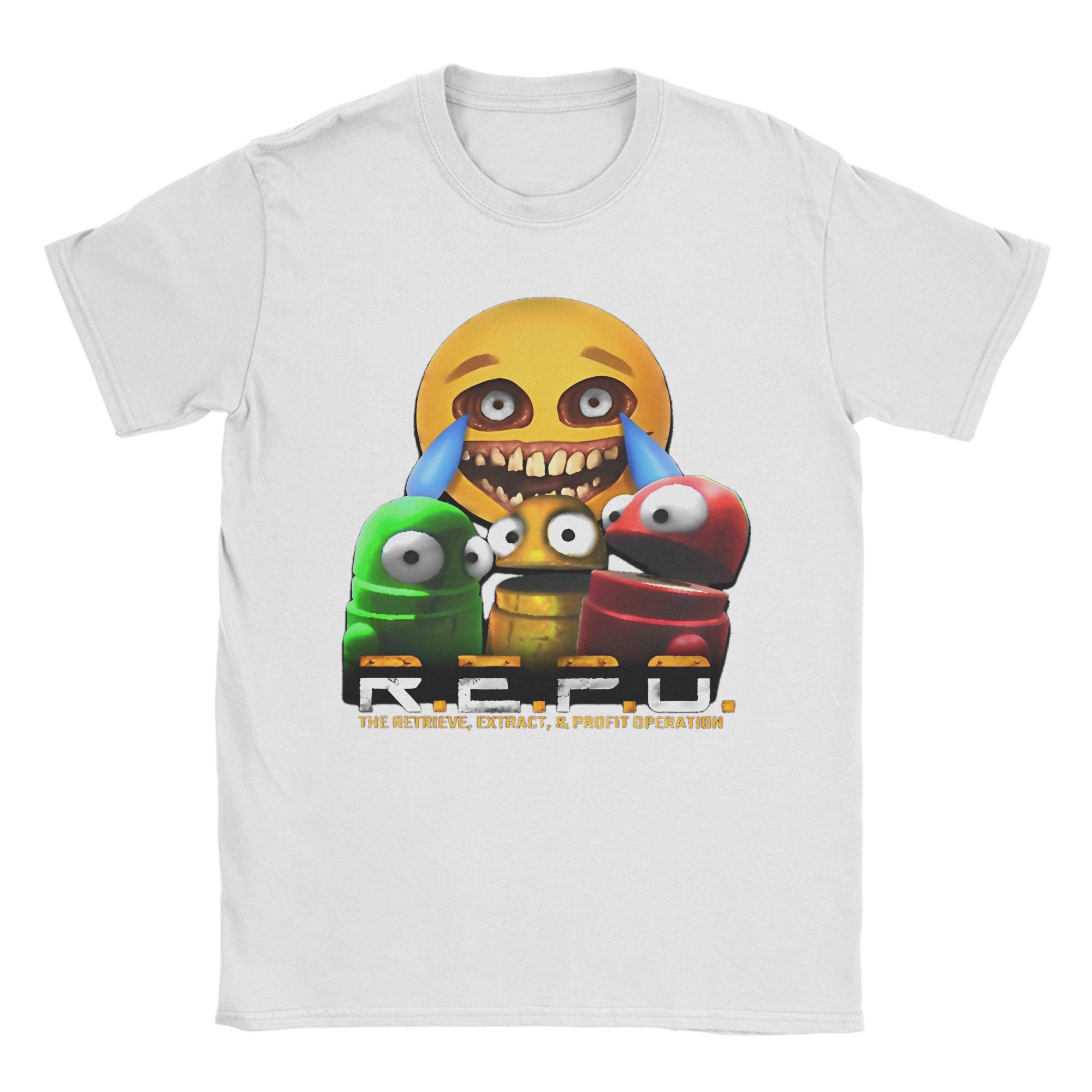 

R.E.P.O Artistic Figures of Inspiration T Shirt Men Cotton Vintage T-Shirt Crew Neck Hot Game Repo Robot Tees merchandise Adult 2XL