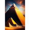 Egyptian Pyramid Temple Sphinx Prints Poster Canvas HD Painting Modern Wall Art Pictures For Living Room Bedroom Home Decoration