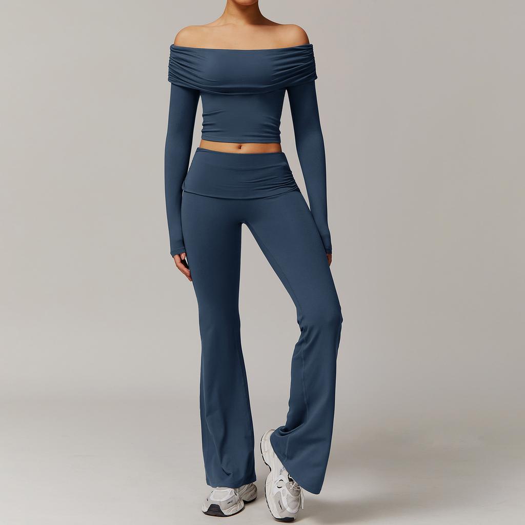 JYL Brushed Yoga Set Casual Comfortable Running Outfit