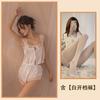 Sex Underwear Lace Set Passion Suspender Pajamas Uniform Transparent Ice Silk Thin Sao Temptation Two-piece Set