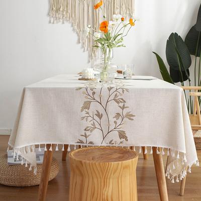 Stile nordico Ins stile tovaglia da pranzo tavolino da caffè tessuto cotone e lino rettangolare semplice tovaglia tavolo corridore tavolo