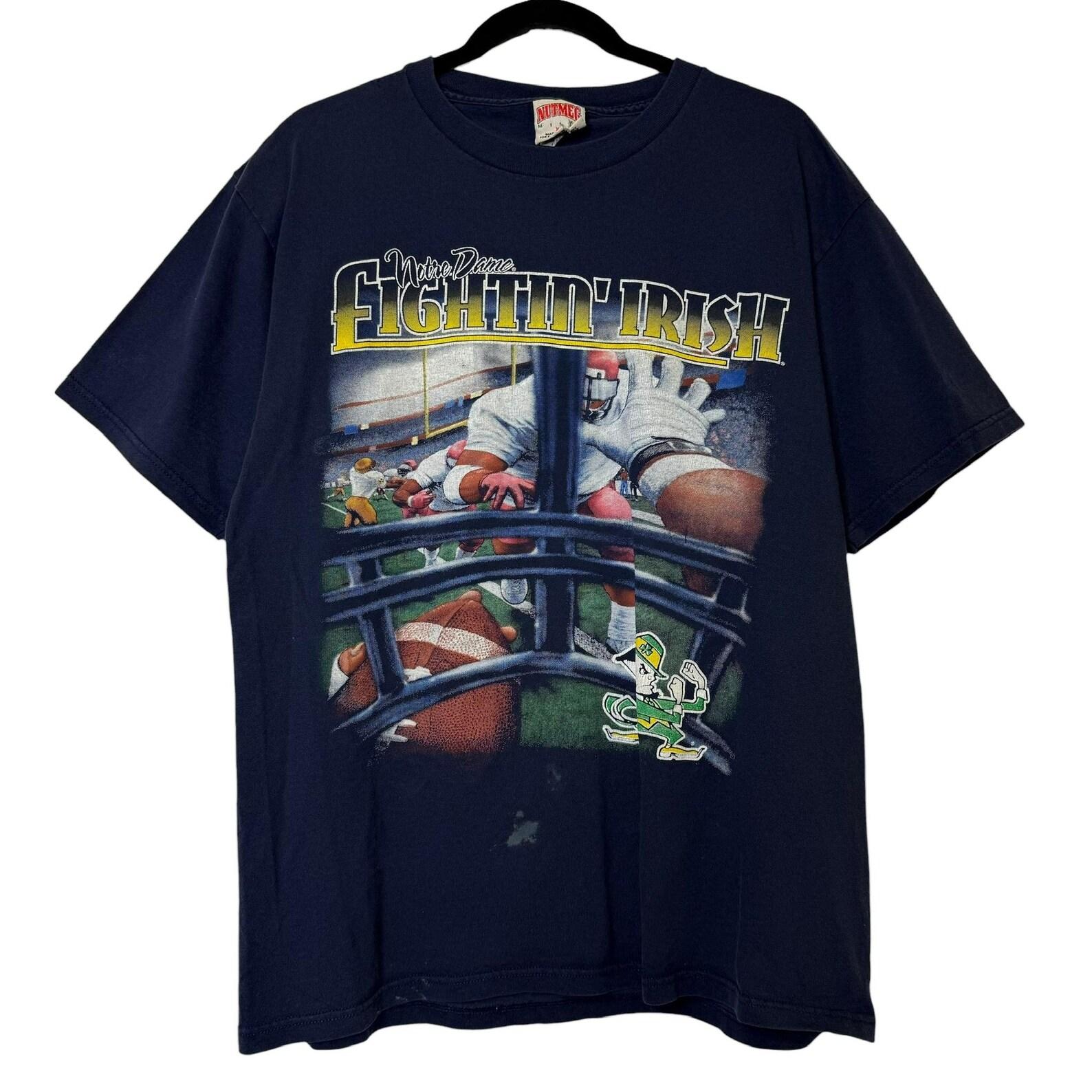 90 s Notre Dame Fighting Irish Nutmeg NCAA T shirt Sz XL (B2149) 4XL