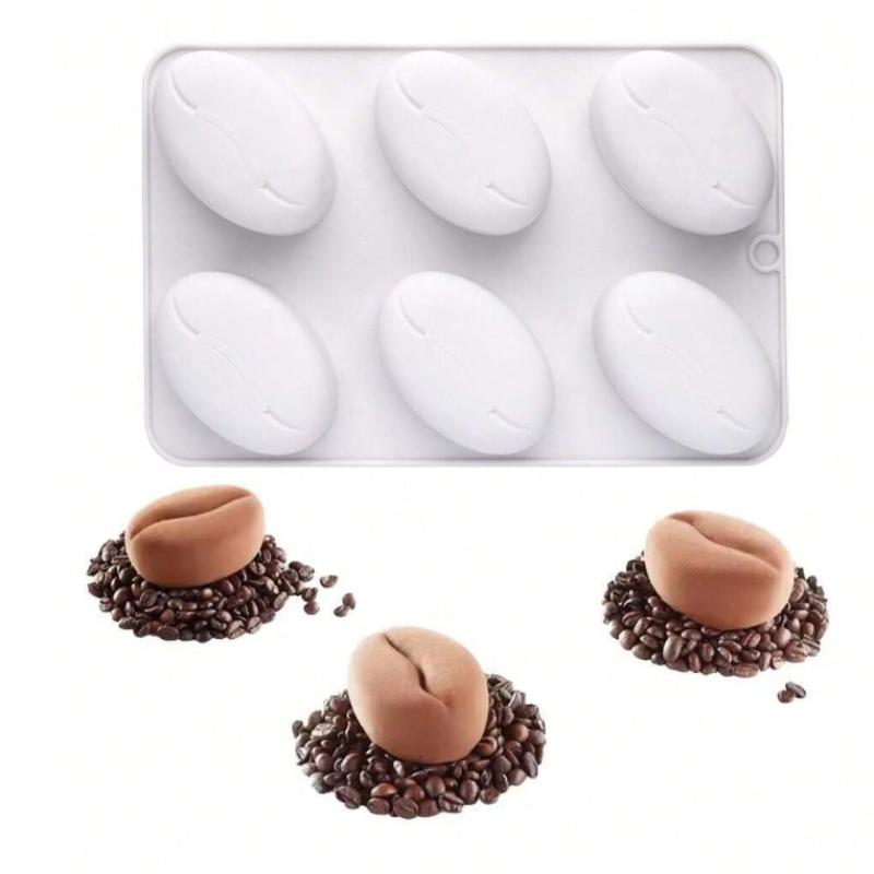 

Набор из 6 шт. Декорации для торта в форме кофейных зерен, Инструменты для выпечки, Для приготовления муссовых тортов, Шоколада, Французских десертов, Кухонные гаджеты