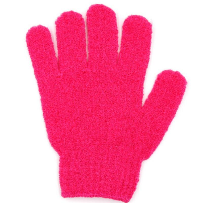 

5PCS/SET Skin Bath Shower Wash Cloth Shower Scrubber Back Scrub Exfoliating Body Massage Sponge Bath Gloves Moisturizing Spa красный