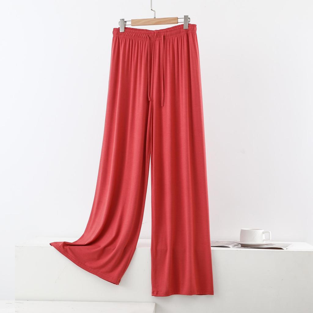 Women's Plus Size High Waist Modal Wide Leg Summer Pants