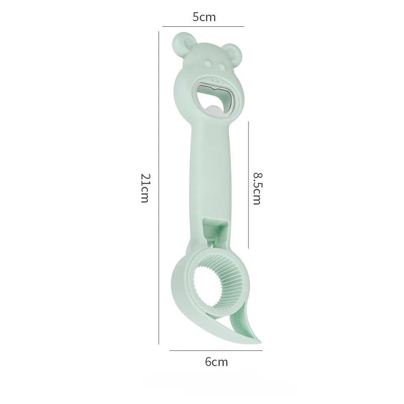 New 4 in 1 Multi Function Bottle Opener,Multi Kitchen Tool for Jelly Jars,Wine, Beer and other Use for Children,Elderly