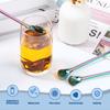 10Pcs Straws Spoon Stainless Steel Straw Spoon 7.2 Inch Yerba Mate Tea Drinking Straws Multifunctional Filtered Spoons Drinking
