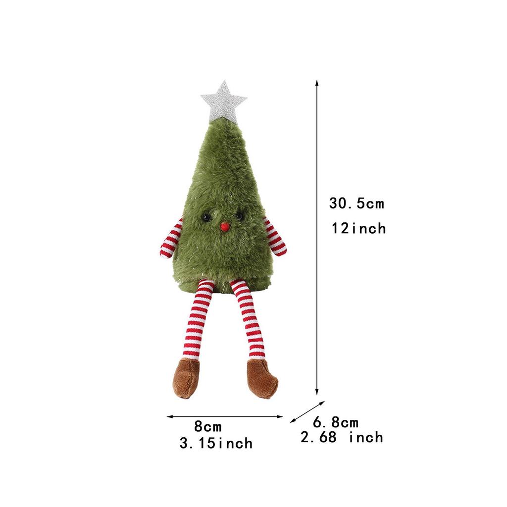 Plush Christmas Tree Doll Christmas Decoration Creative Xmas Ornament for