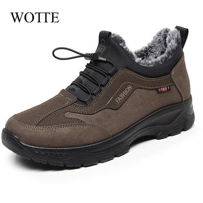 Große Größe 46 47 Winter Warme Freizeitschuhe Herren Frühling Damen Sneakers Stoff Männlich Outdoor Wanderschuhe Damen Baumwoll-Slipper