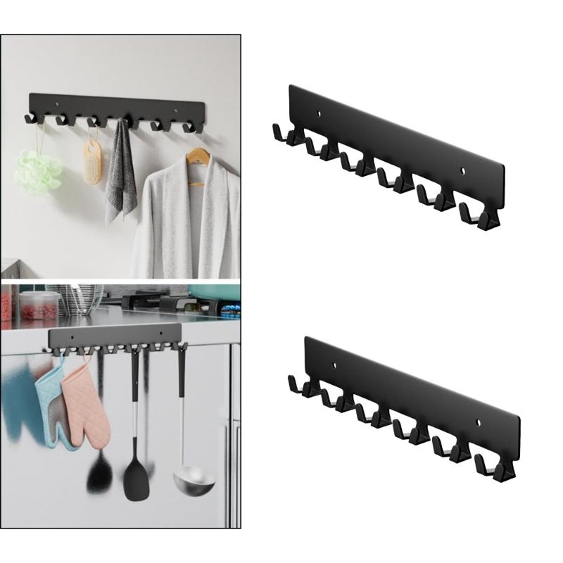 2pcs Wall Mount Key Holder with 12 Hook Space Saving Key Storage Rack Keychain Organizers for Corridors or Office Use