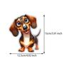 Funny Dachshund Pet Dog Animal Cartoon Car Sticker Waterproof Styling Automobiles Motorcycle Exterior Accessories Vinyl Decals Y19