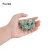 7 Pcs Silver Green Octopus Metal Dice Hollow Metal Polyhedral Dice Set Suitable for Role-Playing RPG  Board Game Card Game