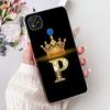 Clear Casing For Redmi 9C NFC Cover Redmi 9C Case Transparent Fashion Luxury A-Z Letters Crown Soft TPU Phone Case