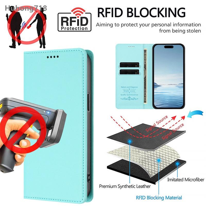 Magnetic Flip Case for OPPO A1 A1X A2 A11 A11S A40 A40M A60 A80 Pro 4G 5G with Card Holder Stand Protection Cover