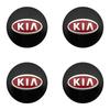 4 szt. Naklejki na środkowe kapsle kół samochodowych 56mm Akcesoria do piast dla KIA EV6 Sorento Niro Stinger Ceed Carnival K5 K9 Soul Carens