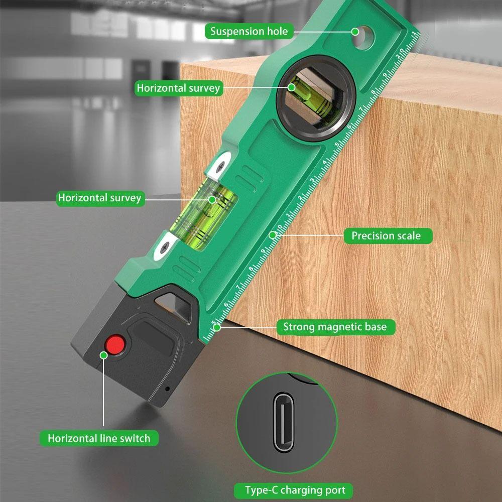 High Precision Angle Finder Aluminum Zinc Zinc Alloy Magnetic Level Measuring Ruler  Renovation Work