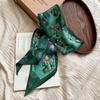 Silk scarf, long strip, high-end summer new neck protector, matching shirt, peony scarf, scarf, headscarf, headband, streamer.
