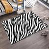 Modern Zebra Stripe Pattern Area Rug, Black and White Decor Carpet Suitable for Use As an Anti-slip for Living Room Bedroom Sofas